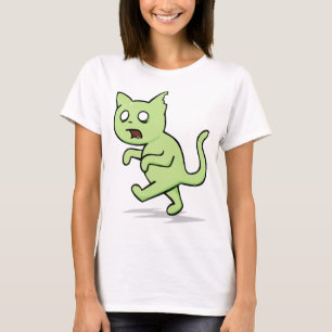ゾンビ猫は再度立上がります Tシャツ