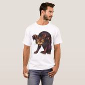 ゾンビ猫 面白い 怖い かわいい 死なない子猫 Tシャツ (正面フル)