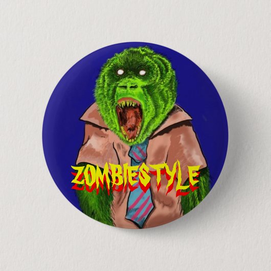 ゾンビ猿、ZOMBIESTYLE、ZOMBIESTYLE 缶バッジ (正面)