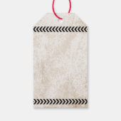 ゾンビ発生パーティーのサビれた看板 ギフトタグ (裏面)