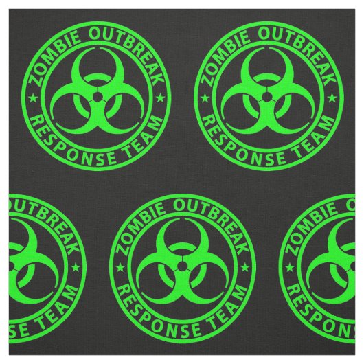 ゾンビ発生対応チーム ネオン緑 ファブリック (見本)