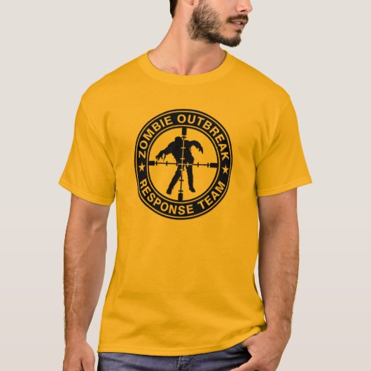ゾンビ発生対応チーム Tシャツ (正面)