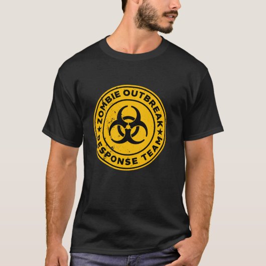 ゾンビ発生対応チーム Tシャツ (正面)