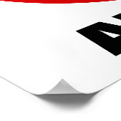 ゾンビ禁止 ポスター (角)