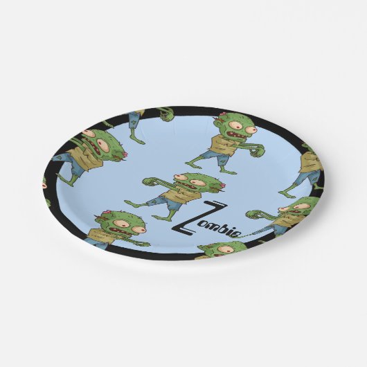 ゾンビ紙プレート ペーパープレート (アングル)