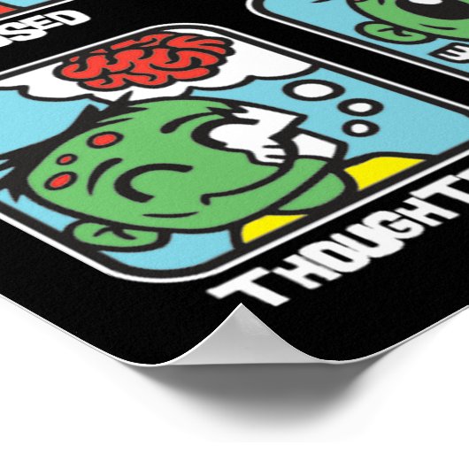 ゾンビ絵文字 ポスター (角)