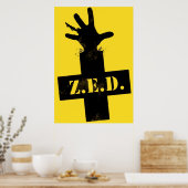 ゾンビ緊急防御 – "セーフゾーン" ポスター (キッチン)