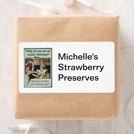 ゾンビ缶詰ラベル ラベル (インサイチュ)