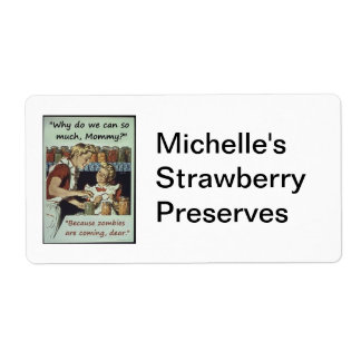 ゾンビ缶詰ラベル ラベル