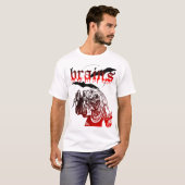 ゾンビ脳のシャツ Tシャツ (正面フル)