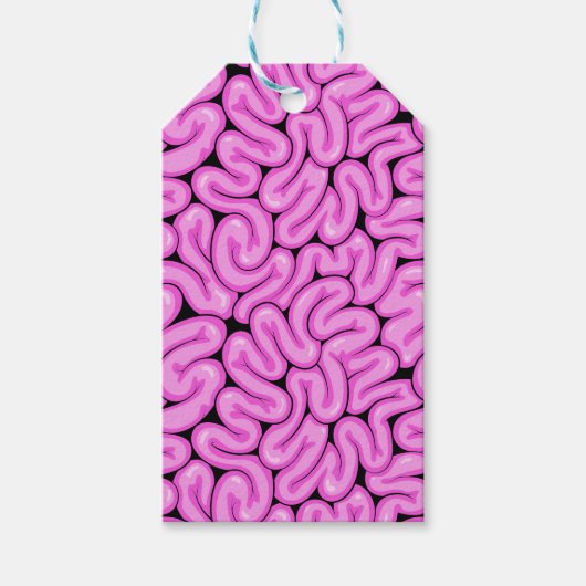 ゾンビ脳パターン ギフトタグ (正面)