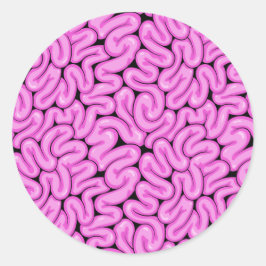 ゾンビ脳パターン ラウンドシール