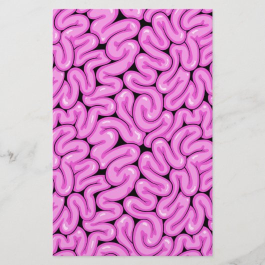 ゾンビ脳パターン 便箋 (正面)