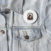 ゾンビ臓器提供者 ヴィンテージ風ホワイトTシャツ D 缶バッジ (インサイチュ)