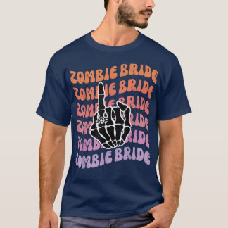 ゾンビ花嫁 死ぬまで私たちをパーティーに バチェロレッテパーティー Tシャツ