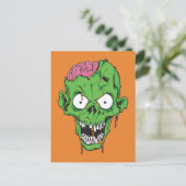 ゾンビ葉書 ポストカード (スタンド正面)