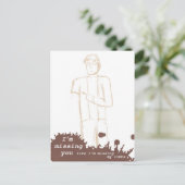 ゾンビ葉書 – 「私は恋しく思君だ…」 ポストカード (スタンド正面)