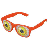 ゾンビ血の黄色い膨らんだ眼球 レトロサングラス (アングル)