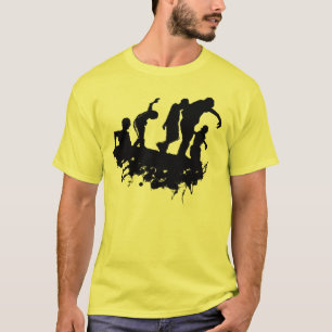 ゾンビ行列シルエットTシャツ Tシャツ