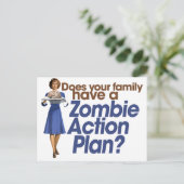 ゾンビ行動計画 ポストカード (スタンド正面)