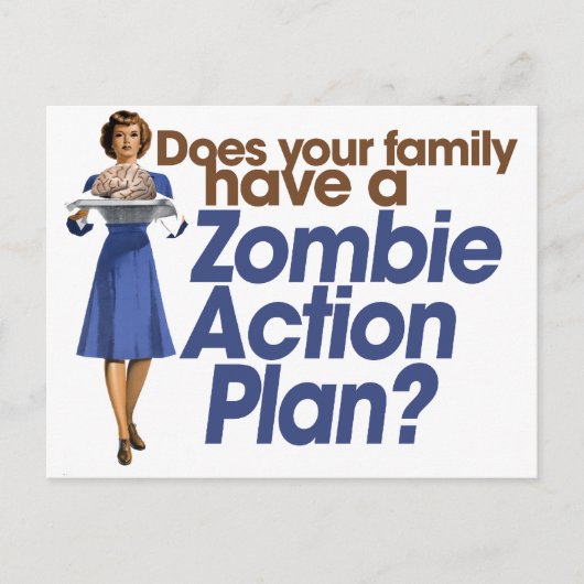 ゾンビ行動計画 ポストカード (正面)