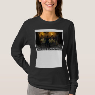 ゾンビ襲撃洞窟と生き物たち Tシャツ