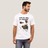 ゾンビ見た?- Joke おもしろい Halloween Tシャツ (正面フル)