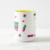 ゾンビ解毒剤…シーッ…ゾンビから人間へのインジケータ マグカップ (中央)