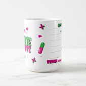 ゾンビ解毒剤…シーッ…ゾンビから人間へのインジケータ モーフィングマグカップ (中央)