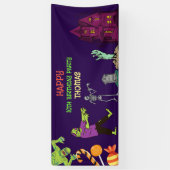 ゾンビ誕生日キッズパーティーバナー 横断幕 (縦)