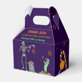 ゾンビ誕生日キッズパーティー フェイバーボックス (裏面サイド)