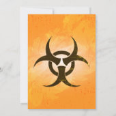 ゾンビ誕生日ハロウィンキッズパーティー 招待状 (裏面)