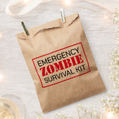 ゾンビ誕生日ハローウィンパーティ フェイバーバッグ (クリップ留めされた状態)