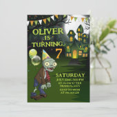 ゾンビ誕生日ボーイ 招待状 (スタンド正面)