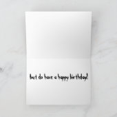 ゾンビ誕生日 カード (内部)