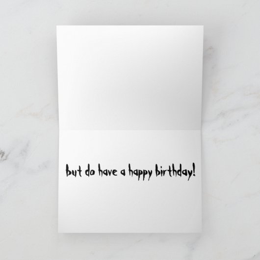 ゾンビ誕生日 カード (内部)