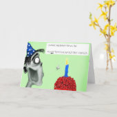 ゾンビ誕生日 カード (黄色い花)