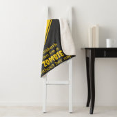 ゾンビ警告のハロウィーン シェルパブランケット (インサイチュ)