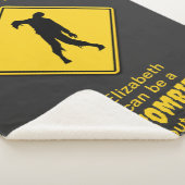 ゾンビ警告のハロウィーン シェルパブランケット (3/4)