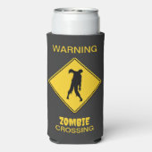 ゾンビ警告のハロウィーン スリム缶クーラー (Seltzer裏面)