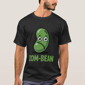 ゾンビ豆の面白いゾンビ料理のダジャレ かわいいハロウィンのジョーク Tシャツ
