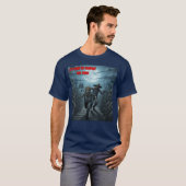ゾンビ農家 - クリーピーコーン収穫農場のシーン Tシャツ (正面フル)