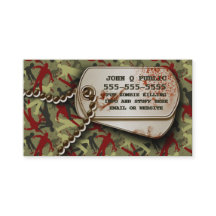 ゾンビ迷彩柄ドッグタグ