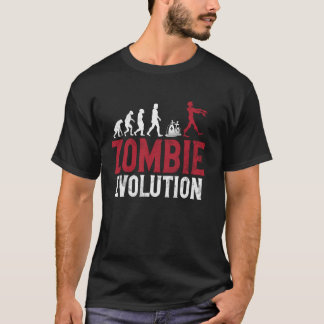 ゾンビ進化ゾンビ Tシャツ