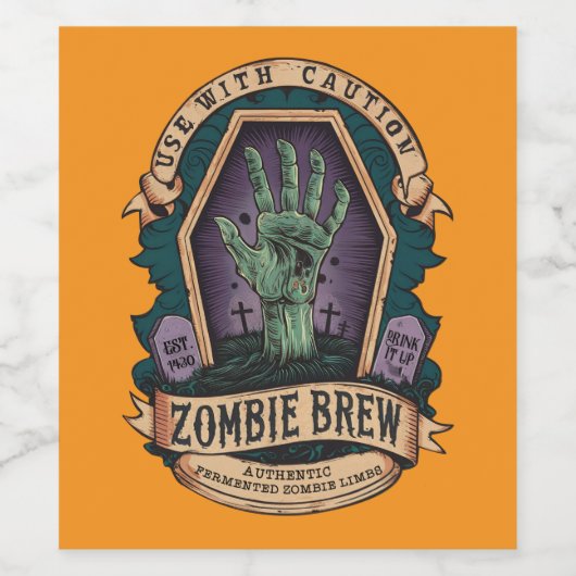 ゾンビ醸造 ワインラベル (シングルラベル)