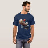 ゾンビ野球スラッガー スケアリー ハロウィン メンズ Tシャツ (正面フル)