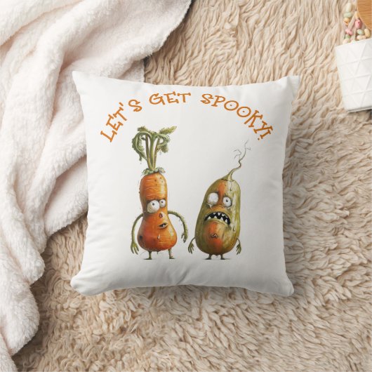 ゾンビ野菜ハロウィーン クッション (ブランケット)