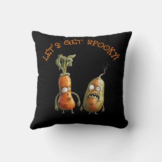 ゾンビ野菜ハロウィーン クッション (裏面)