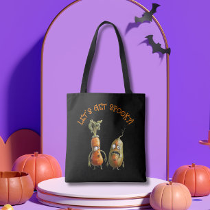 ゾンビ野菜ブラックハロウィーン トートバッグ