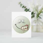 ゾンビ顔 ポストカード (スタンド正面)